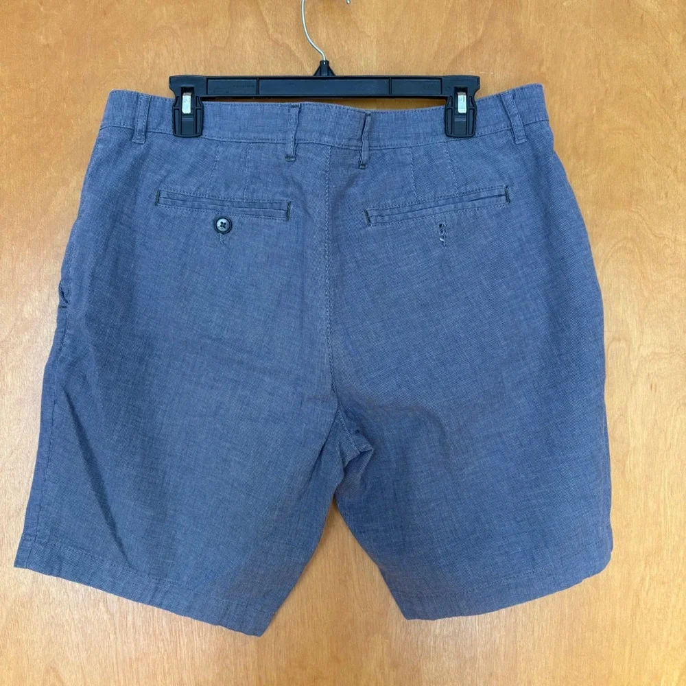 Ted Baker London Mens Chino Shorts Blue Patterned Liner Casual Summer Size 32x10